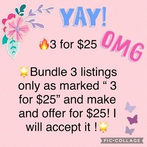 🔥!!3 for $25!!!!!🔥